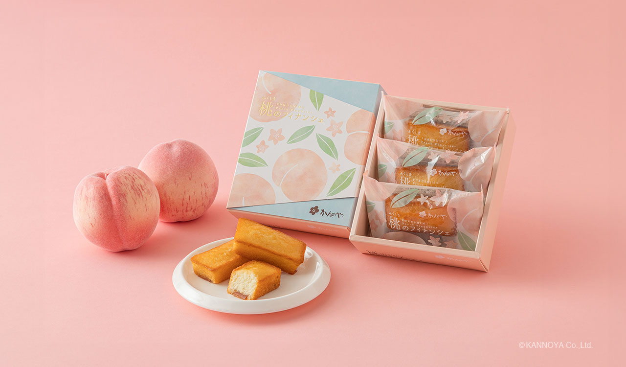 ふくしま桃のフィナンシェ3個入