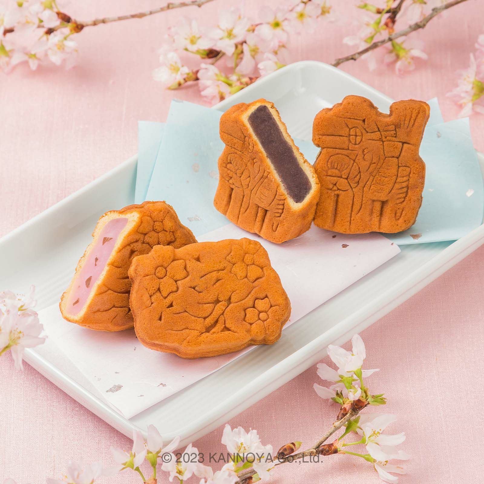 焼餅菓子詰合せ滝桜（R）さくらあん・三春駒こしあん8個入｜かんのや