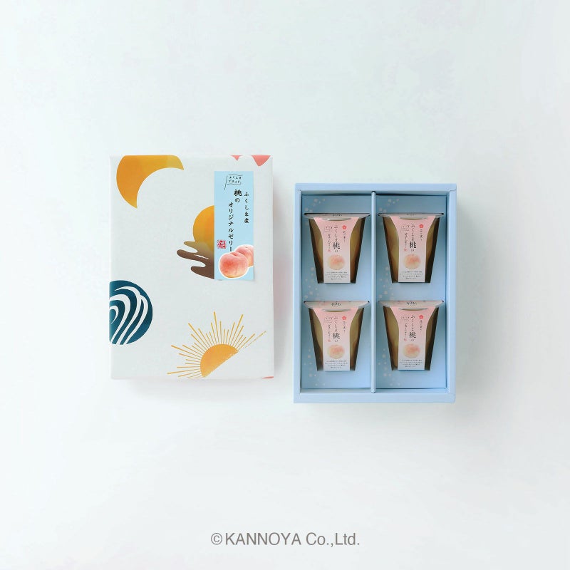 ふくしま桃のピューレゼリー　4個箱入