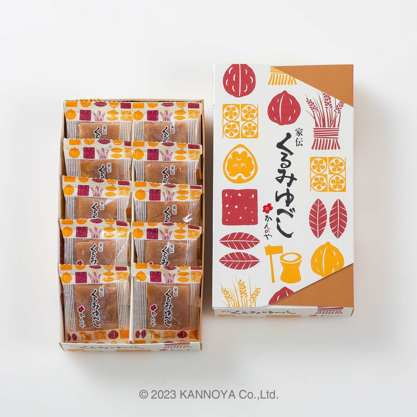 くるみゆべし10個入｜かんのや福島お菓子
