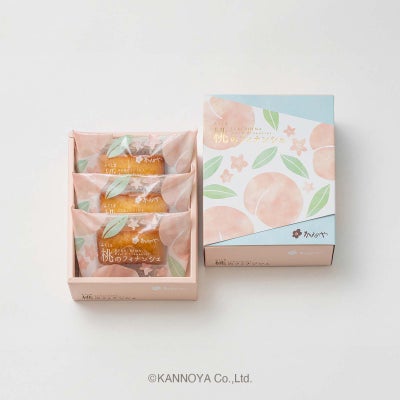 桃のフィナンシェ3個入