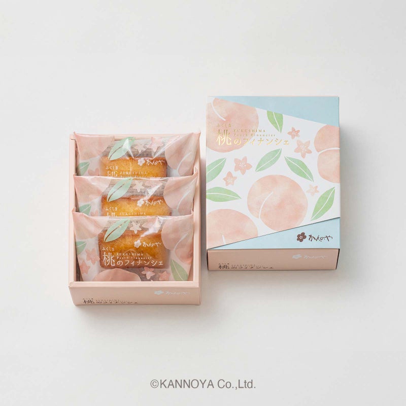 桃のフィナンシェ3個入